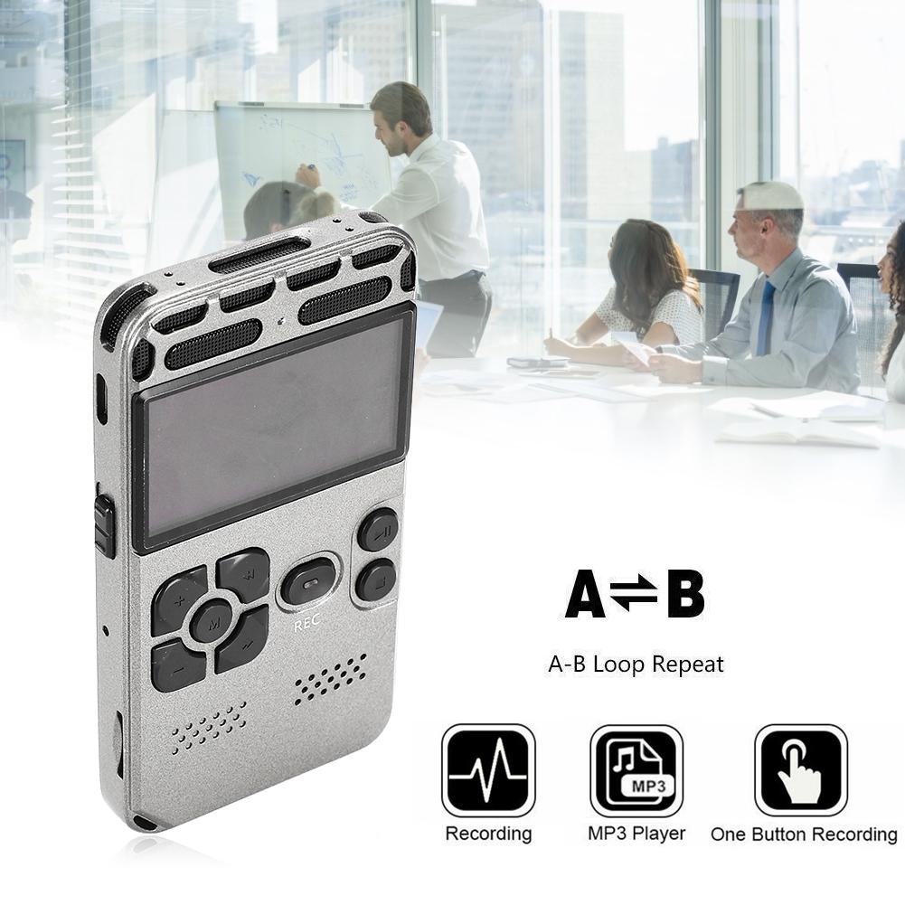 3.7V 8G 2.0in цветной ЖК-цифровой диктофон стерео объемный MP3-плеер для лекций интервью