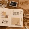 Cartoon Design Rubber Stamp Solid Wooden Grip Decorative Seal Cute Wooden Rubber Stamp  Journal