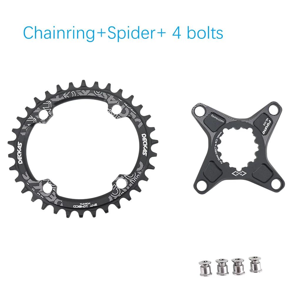 Deckas Oval Chainring 6mm Offset for Sram XX1 Eagle X01 GX X1 X0 X9 for DM 32T 34T 36 38 MTB Road Bike Direct Mount 3 p