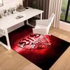 Vfb Fc Crest Printed Area Rug for Office, Chair Rug, Decorative Carpet Floor Mat, Large Size Fan gifts Christmas gifts