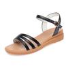 Women Summer Sandals Genuine Leather Women Shoes Sandals Plus Size Fashion Wedge Non-slip Mother Women Sandals