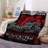 1 шт. RAMMSTEIN WORCESTER Мягкий фланелевый плед для всех сезонов для дома, офиса, использования на открытом воздухе. Прочный комфорт. Мягкий теплый плед для дома