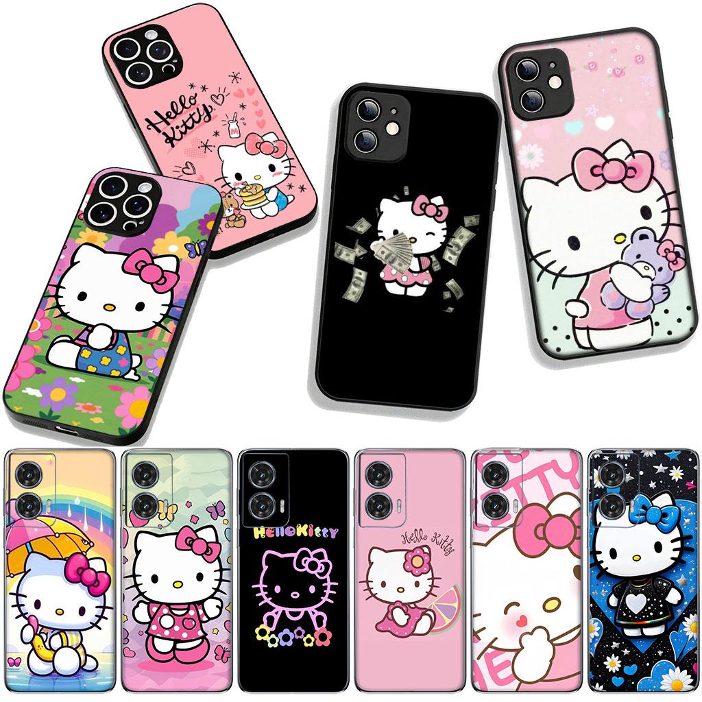 Cover for Apple iPhone 16 15 14 Plus 13 12 Mini 17 Pro Max + ProMax 16E Air Phone Case Hello Kitty Cat PInk