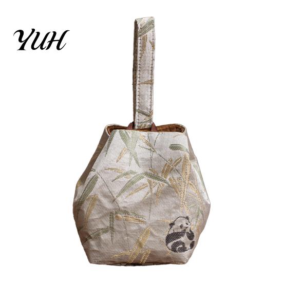 Multi Use Fabric Bag Chinese Style Brocade Storage Bag, Bracelet Jewelry & Tea Accessories Handbag Handbag, Portable Mini Organizer Pouch with Elegant