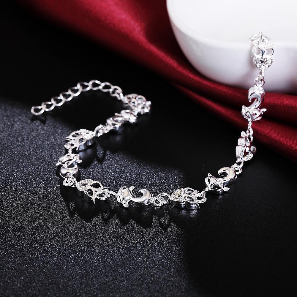 Браслет из стерлингового серебра 925 пробы с лисой и совой из циркона класса ААА, модные ювелирные изделия