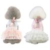 Платье для собак из мягкого эластичного хлопка, одежда для собак с узором сладкого кролика для вечеринок