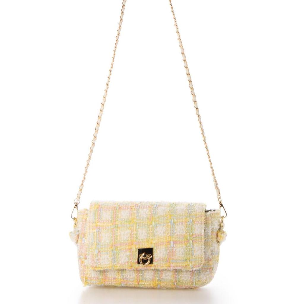 Женская твидовая сумка Kash Kash с двумя ручками и клапаном, через плечо (10-00-00380)