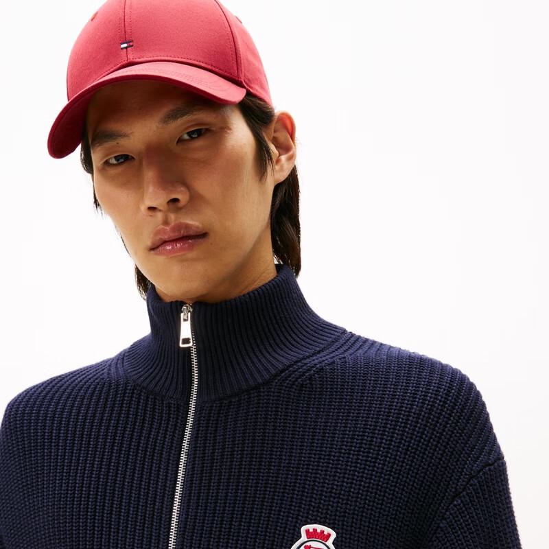 Tommy Hilfiger Унисекс хлопковый пуловер с цветовыми блоками