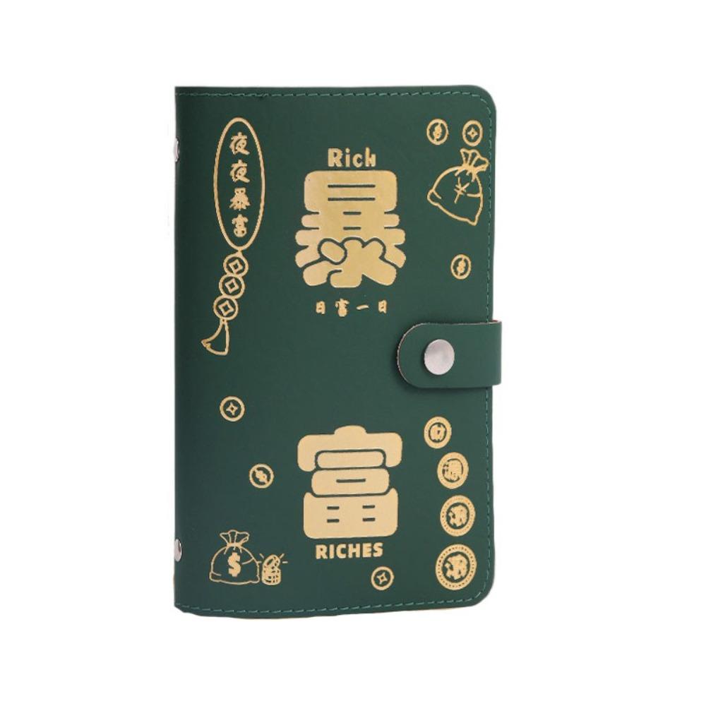 Refillable Budget Binder PU Leather Planner Organizer Easy To Use Account Book  New Year's Gift