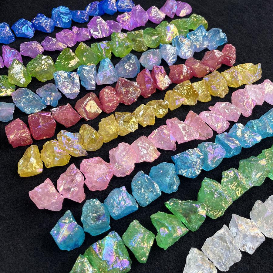 Colorful Healing Stones Raw Aura Quartz Crystal Stone for Healing