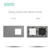 BSEED EU 1/2/3-клавишные механические кнопочные выключатели 1-полюсные настенные розетки Стеклянные панели Сенсорные выключатели Компоненты для DIY Свободная комбинация