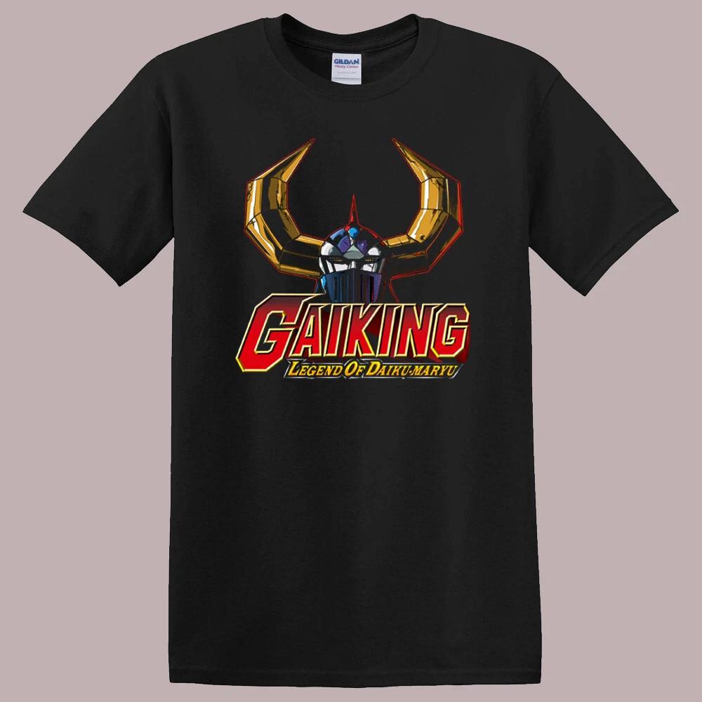 Gaiking Japan Anime Tokutatsu Black T-Shirt Tee Top Unisex