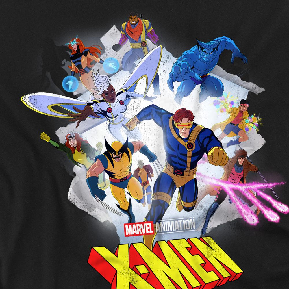 X-Men 97 Unisex Adult Mutant Poster Ringspun Cotton Long-Sleeved T-Shirt