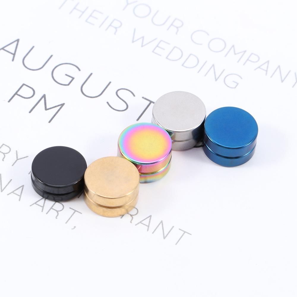 Men Fashion Gift For Lover 1 PC Round Shape Magnetic Earrings Clip Earrings Jewelry Clip on