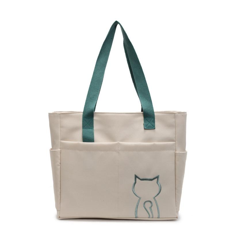 Холщовая сумка большой вместимости женская новая модная на плечо легкая сумка-тоут студенческая сумка для учебы сумка для поездок на работу