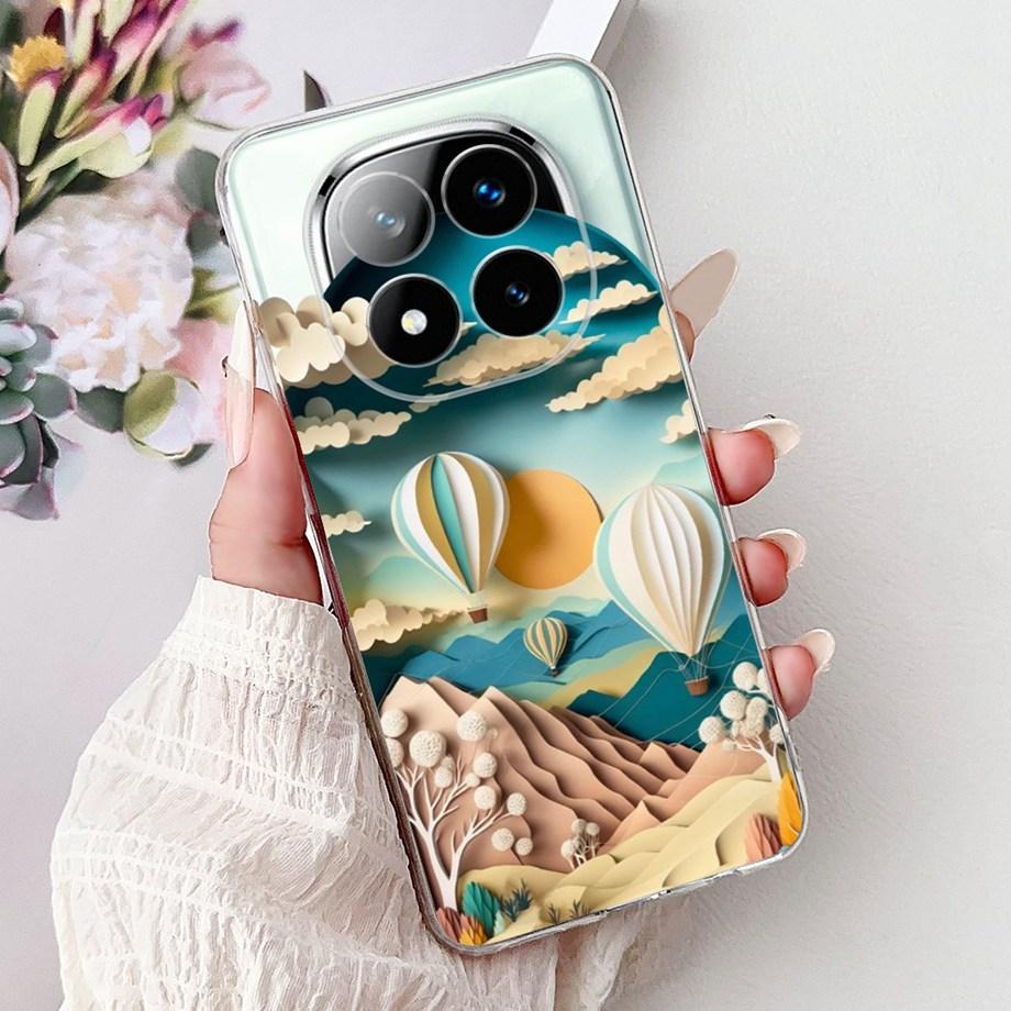 Soft Liquid Silicone Back Cover For Xiaomi Redmi Note 14 Pro Plus Phone Case Marble Gothic Style Bumper For Redmi Note 14 4G 5G