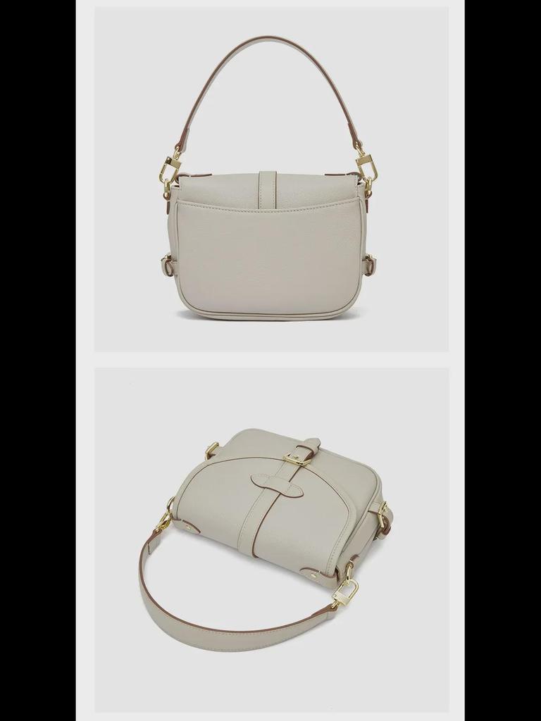 Сумка-седло из коровьей кожи Niche: Ретро-модная маленькая квадратная сумка-мессенджер через плечо