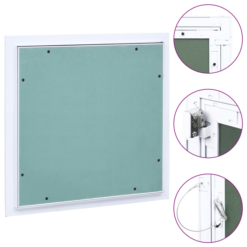 Vidaxl Panel Rewizyjny Z Aluminiową Ramą I Płytą Gipsową, 200X200 Mm