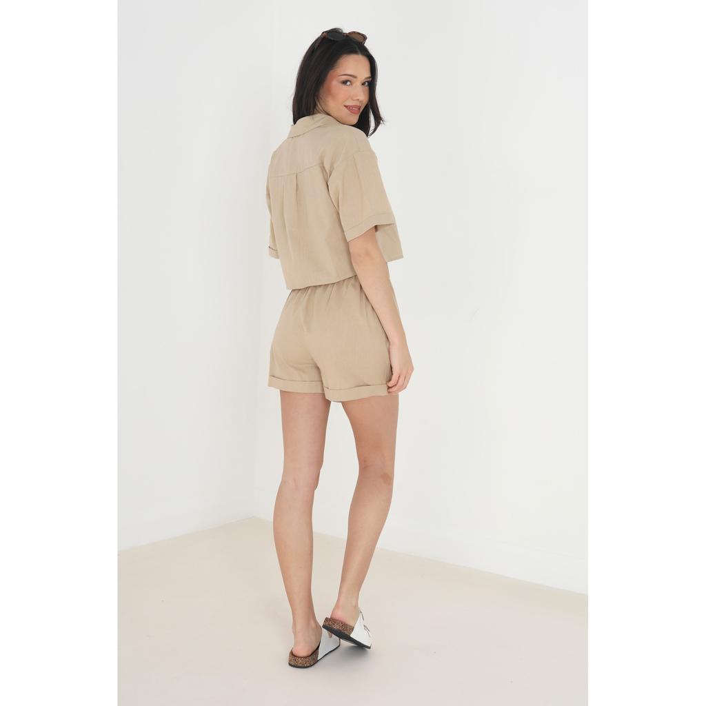 BRAVE SOUL Женская/дамская рубашка Carrie с коротким рукавом