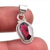 Подвеска из стерлингового серебра 925 пробы с натуральным гранатом, 1,25 дюйма I5u00