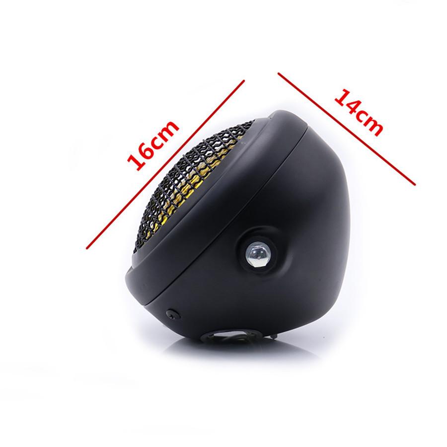 Dc12V 35W Ретро Мотоциклы Велосипеды Головная Фара Абажур Защитная Решетка+Металлический Кронштейн