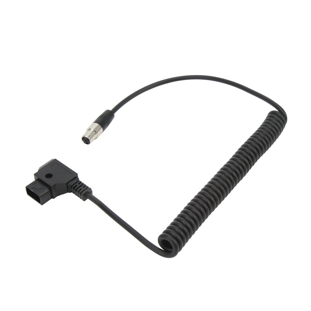 D TAP Male to 4 Pin Mini XLR адаптер спиральный кабель питания для TVlogic Monitor шнур питания 12 В