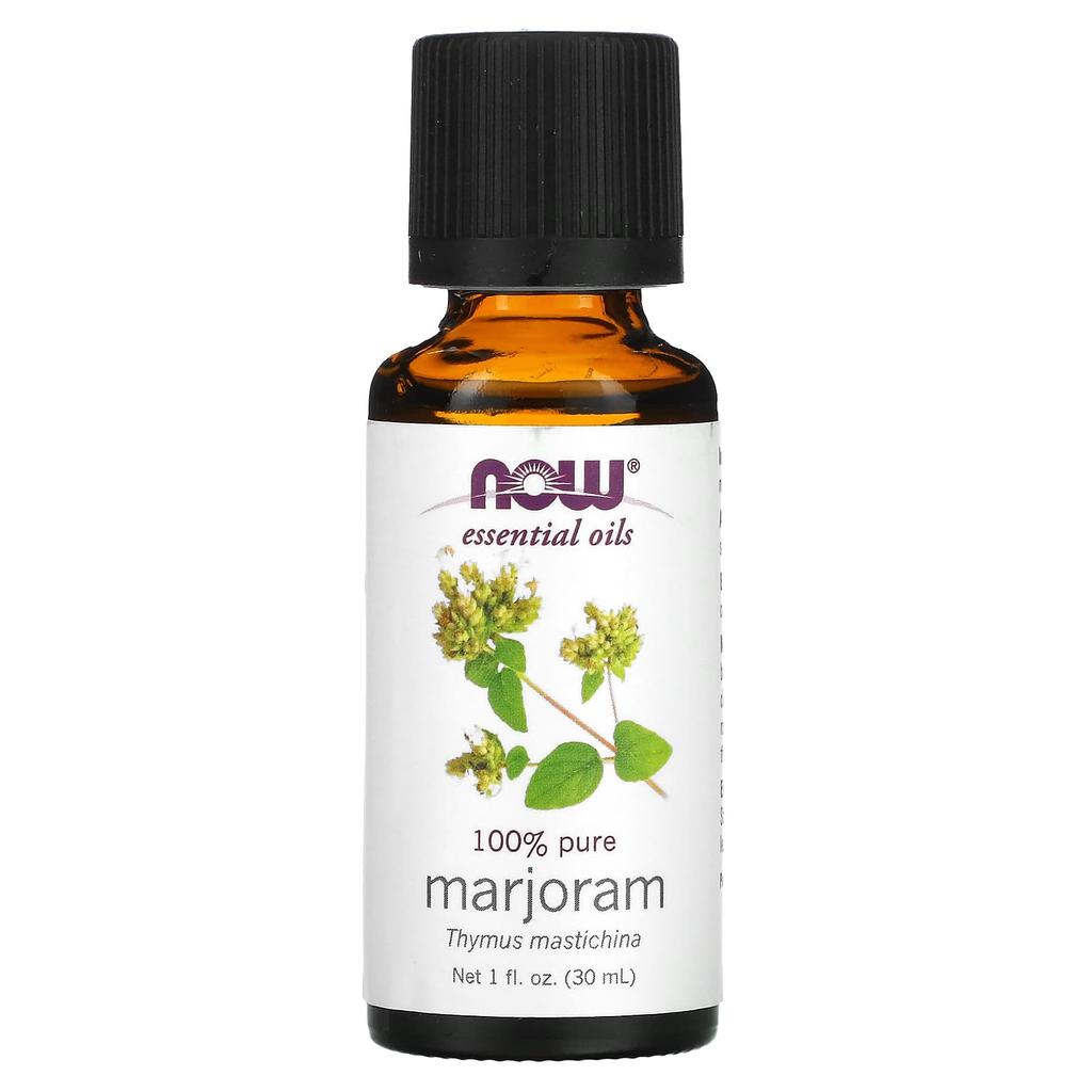 Now Foods Essential Oils, 100% Pure Marjoram Oil, 1 Fl Oz (30 Ml)