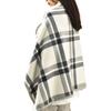Winter Throw Blanket Plaid Super Soft Polar Fleece Thermal Insulation Single-Breasted Shawl Nap Blanket for Daily Use Work Home School