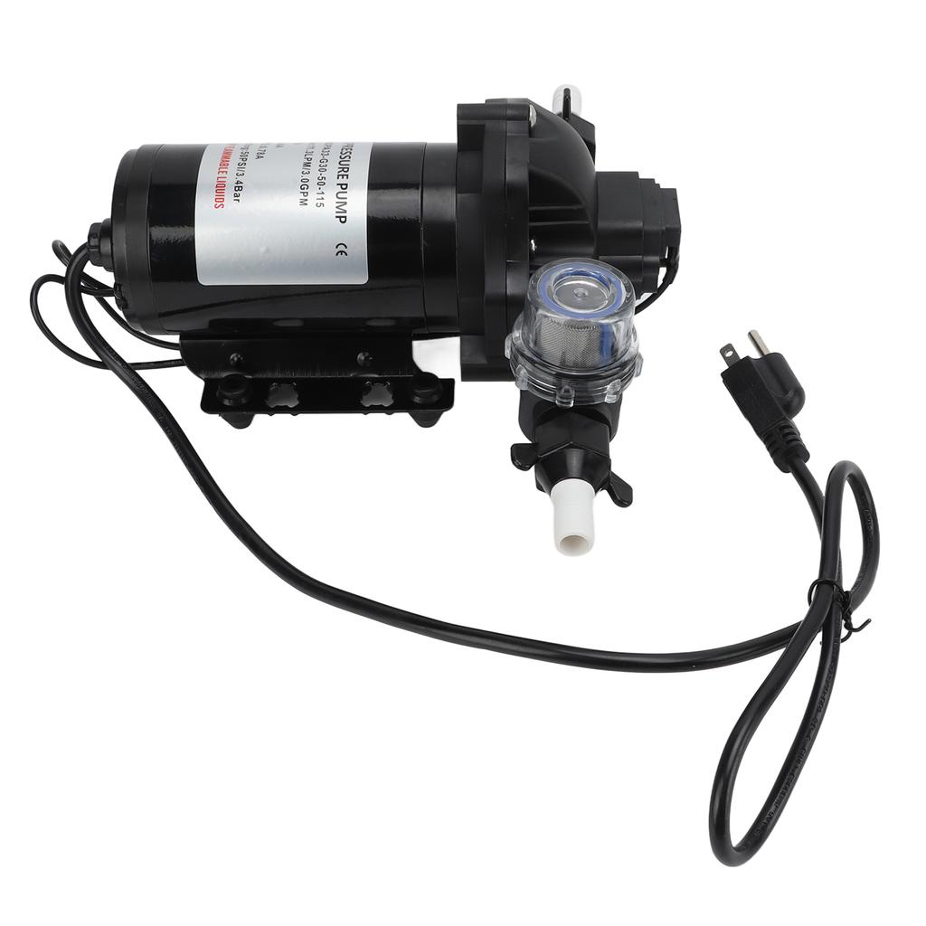 Промышленный насос давления воды 115 В Водяной диафрагменный самовсасывающий насос Вилка США для RV Яхты