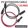 6 мм²  10AWG  Удлинительный кабель PV1-F Провод для солнечных панелей, Водонепроницаемый DC-разъем Пара (папа и мама) для фотоэлектрической системы