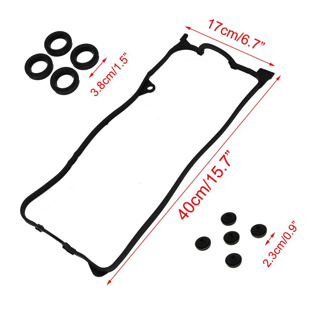 Car Engines Accessories Valve Cover Gasket Replacement Parts For Honda Civic 1.7L SOHC D17A1 D17A2 D17A6 D17A7 2001 2002 2003-05