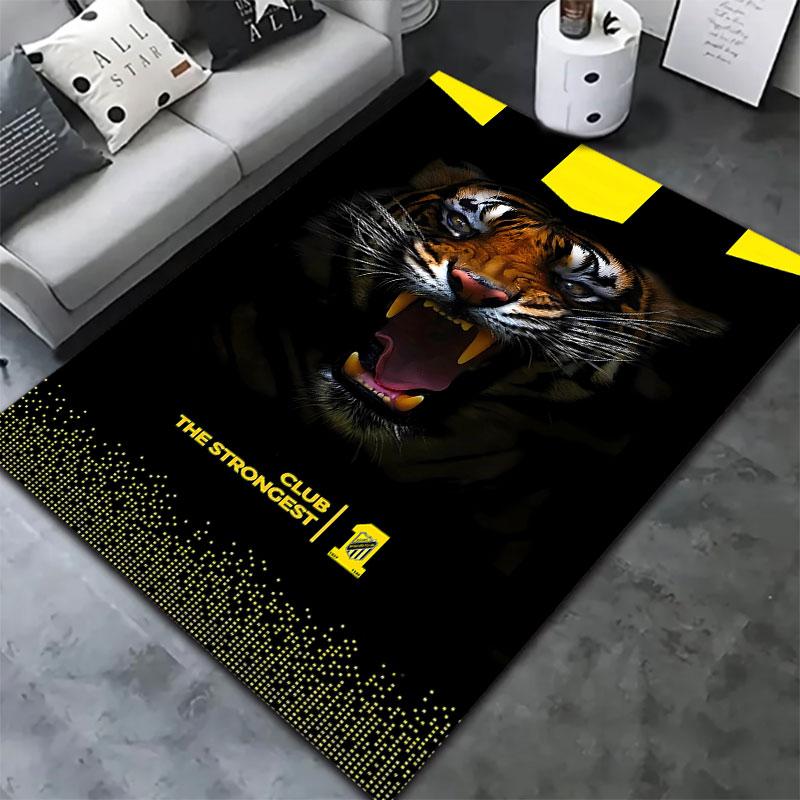 Al-Ittihad FC Carpet Rug for Living Room Bedroom Home Sofa Decoration,Kids play Non-slip Floor Mat
