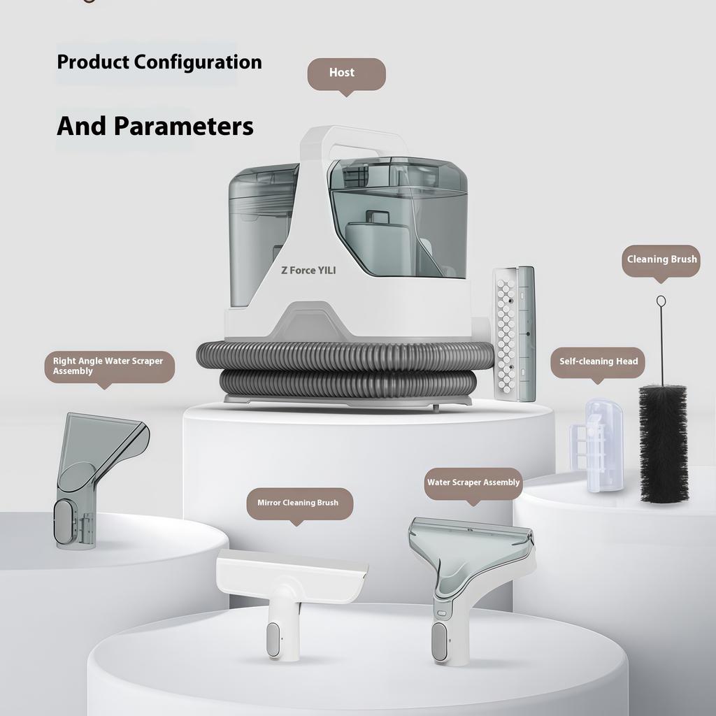 Multi-Functional Fabric Cleaner: All-in-One Cleaning & Suction for Curtains, Sofas, Carpets & Mattresses