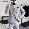 ROMON Мужской трех peças костюм в двубортном стиле