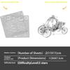 Pumpkin Carriage Princess Carriage Full Metal Stainless Steel DIY Assembled 3D Stereo Puzzle
