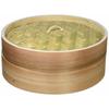 Chinese Steamer, 27cm, Steamer for Vegetables, Shumai, and Xiaolongbao, Made with Natural Wood and Bamboo, Wanosato H-5716