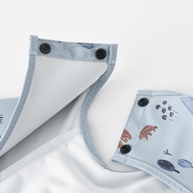 Korean-Style Reversible Sleeveless Baby Bib: Waterproof & Anti-Dirty for Feeding