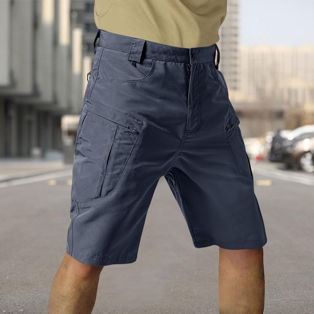 Мужские шорты карго из рипстопа - Многокарманные, износостойкие, дышащие - Для походов, кемпинга, строительства