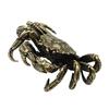 Antique Bronze Small Crab Statue Tea Pet Ornament Pure Brass Solid Animal  Decoration Accessories Living Room Decoration