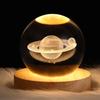 Night Light LED Crystal Ball Table Lamp 3D Moon Planet Galaxy Decor for Home Table Lamp Party Toys for Kids Adult Xmas Gifts