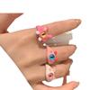 Funny Little Monster Ring Big Eyes Sausage Mouth Index Finger Ring Sweet Cool Cartoon Cute Girlfriend Couple Ring Jewelry