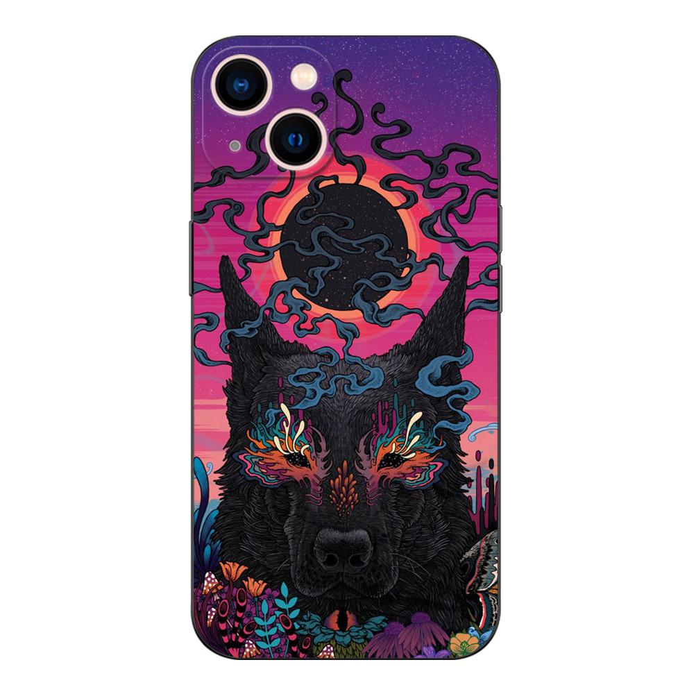 ЧЕРНЫЙ ТПУ ЧЕХОЛ ДЛЯ VIVO Y20 Y11S Y20I Y20S Y20A Y20G Y20T Y20SG Y21T Y21A Y21E Y21S Y21 2021 Иллюстрация из «Шань хай цзин»