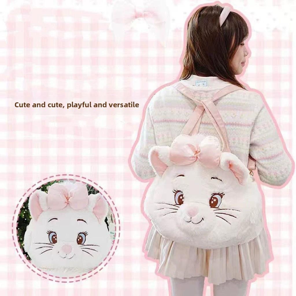 Aristocats Theme The Plush Backpack Anime Peripheral Cartoon Bag Shoulder