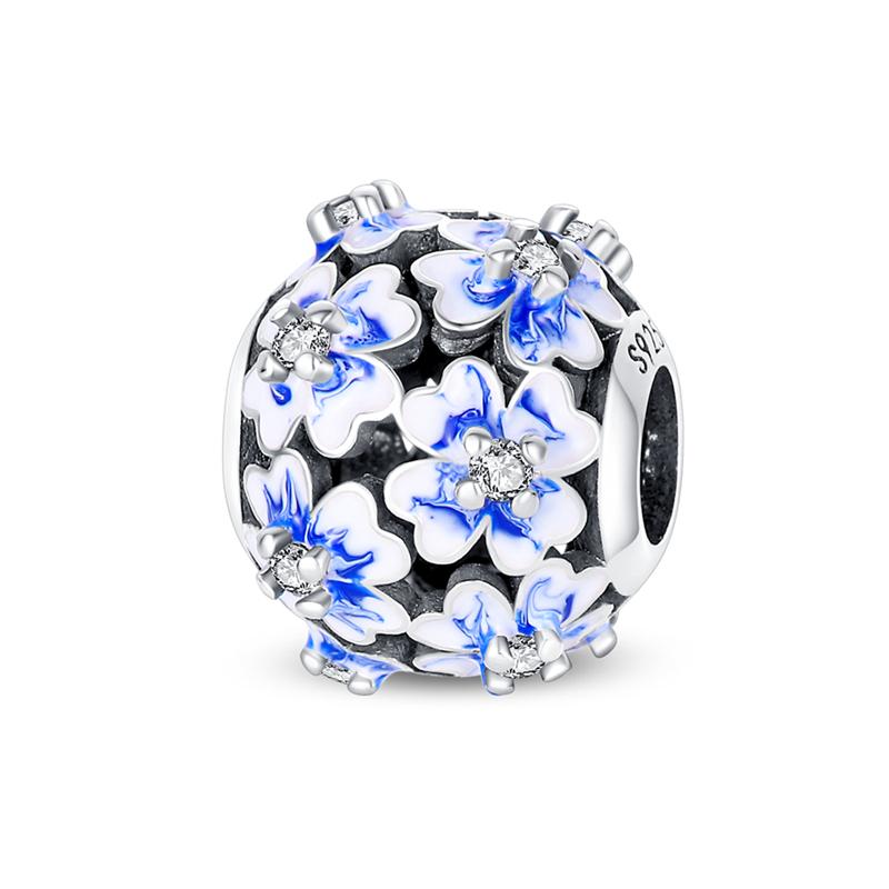 Шарм Медь Романтическая Цветочная Тема Коллекция Бисером 3 мм Оригинальный Браслет Ожерелье Женский Роскошный DIY Изысканное Ювелирное Изделие Подарок