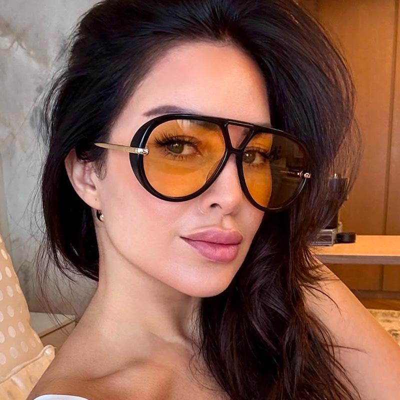Fashion Stylish Sun Glasses Women Pilot Shape Anti-glare Sunglasses Man Holiday Travelling Sunglass Women
