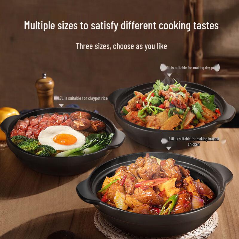 Chu Rong Ceramic Claypot Rice and Soup Pot