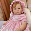 23 Inch Reborn Doll Kit Charlotte Toddler Fresh Color Soft Doll DIY Kits Vinyl Silicone Doll So K2J0