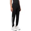 EMPORIO ARMANI EA7 Knitted Sweatpants Men's Black Moderate Cuffed Pants 3RPP82-PJ05Z-0200