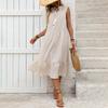 Women's Leisure Holiday Simple Sleeveless Loose Shift Dress