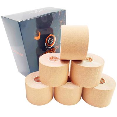 Кинезиологическая водонепроницаемая и устойчивая к поту суперэластичная хлопковая дышащая лента Кинезиологическая лента для мышц бедра и суставов Цветная лента, тейпирование,